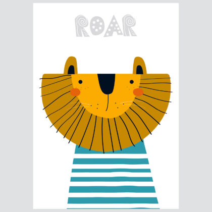 Poster for children's room | Roar