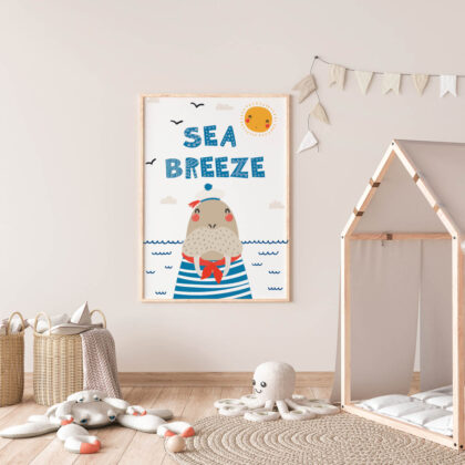 Poster for children's room | Sea Breeze