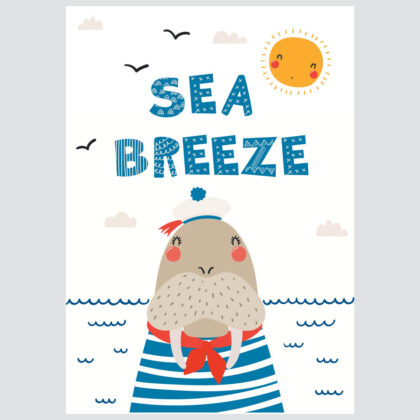 Poster for children's room | Sea Breeze