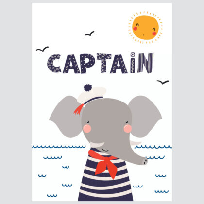 Poster for children's room | Captain