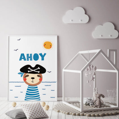 Poster for children's room | Ahoy