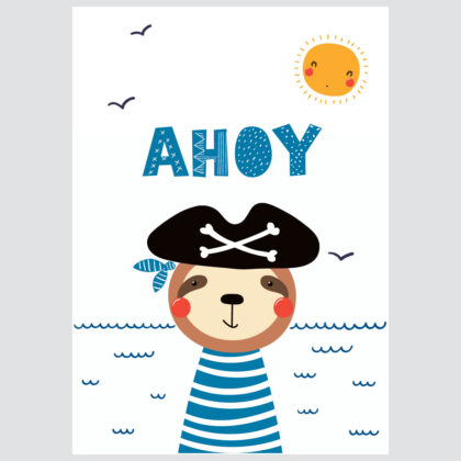 Poster for children's room | Ahoy