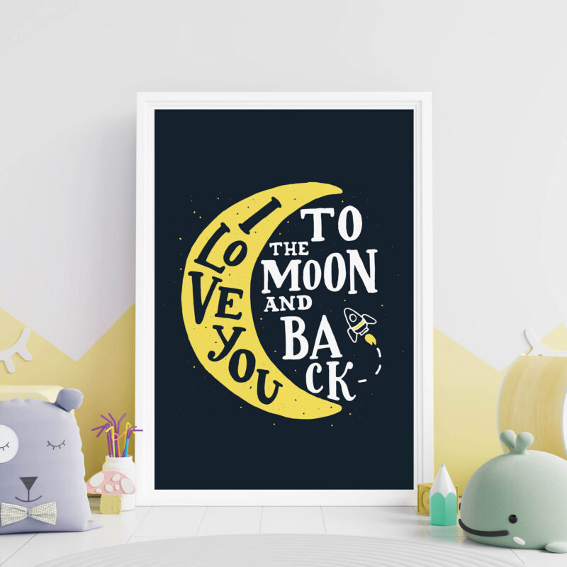 Poster for children's room | To the Moon
