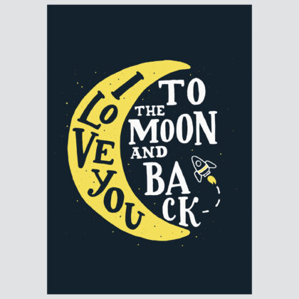 Poster for children's room | To the Moon