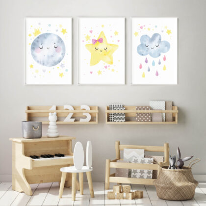 Kids Wall Poster Set | What Makes the Sky