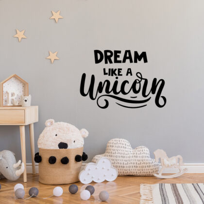 Kids Room Wall Decals – Dream Like a Unicorn