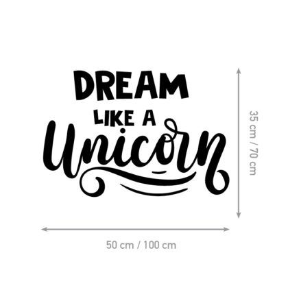 Kids Room Wall Decals – Dream Like a Unicorn
