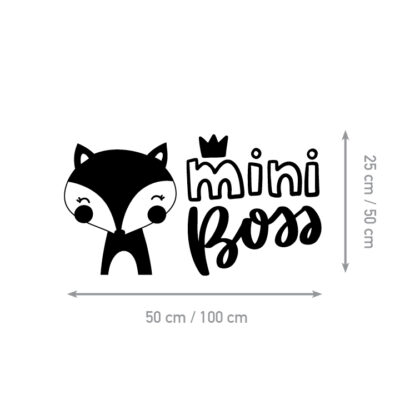 Children’s Wall Stickers – Mini Boss Fox
