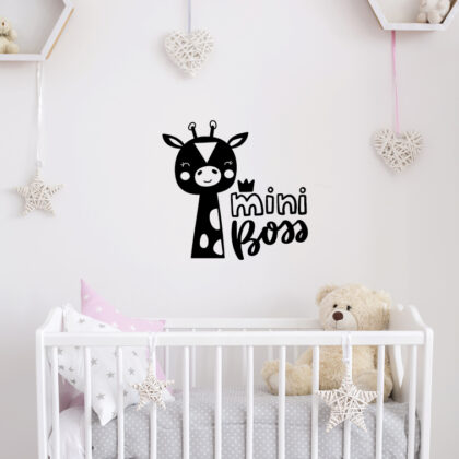Kids Room Wall Decals – Mini Boss Giraffe