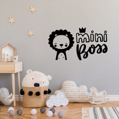 Wall Stickers for Kids Room – Mini Boss Lion
