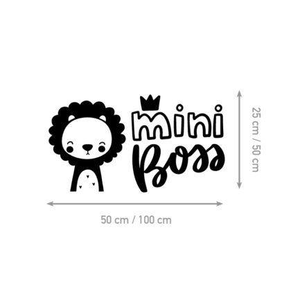 Wall Stickers for Kids Room – Mini Boss Lion