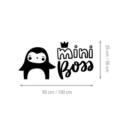 Kids Wall Stickers – Mini Boss Penguin