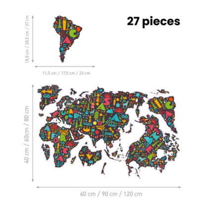 Children’s Wall Stickers – Alphabet World Map