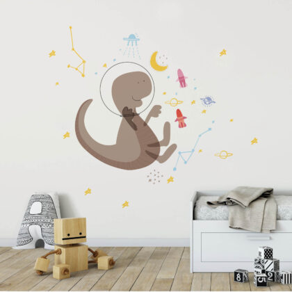 Kids Wall Stickers – Astronaut Dino