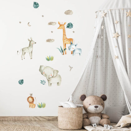 Kids Room Wall Decals – Baby Jungle