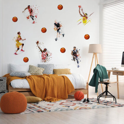 Children’s Wall Stickers – Basketball Polygon