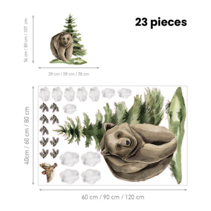 Children’s Wall Stickers – Bear’s Secret Life | HIA Workshop®