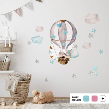 Children’s Wall Stickers – Bunnies Among the Clouds | HIA Workshop®
