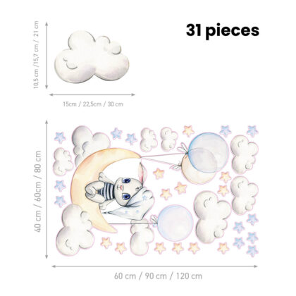 Kids Room Wall Decals – Bunny Balloons | HIA Workshop®