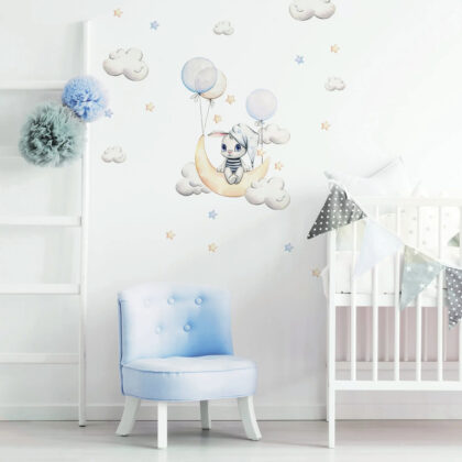 Kids Room Wall Decals – Bunny Balloons | HIA Workshop®