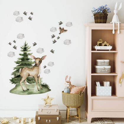 Kids Room Wall Decals – Deer’s Secret Life | HIA Workshop®