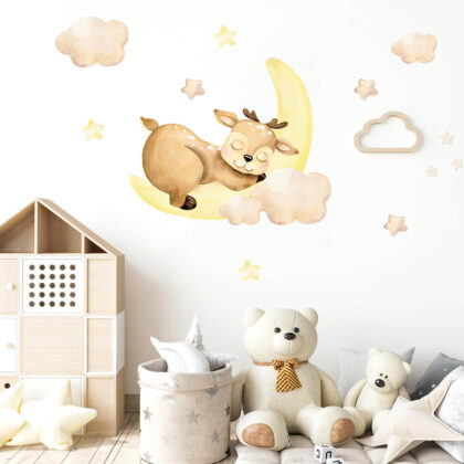 Children’s Wall Stickers – Dreaming Fawn | HIA Workshop®