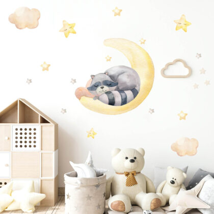 Wall Stickers UAE – Dreaming Raccoon | HIA Workshop®