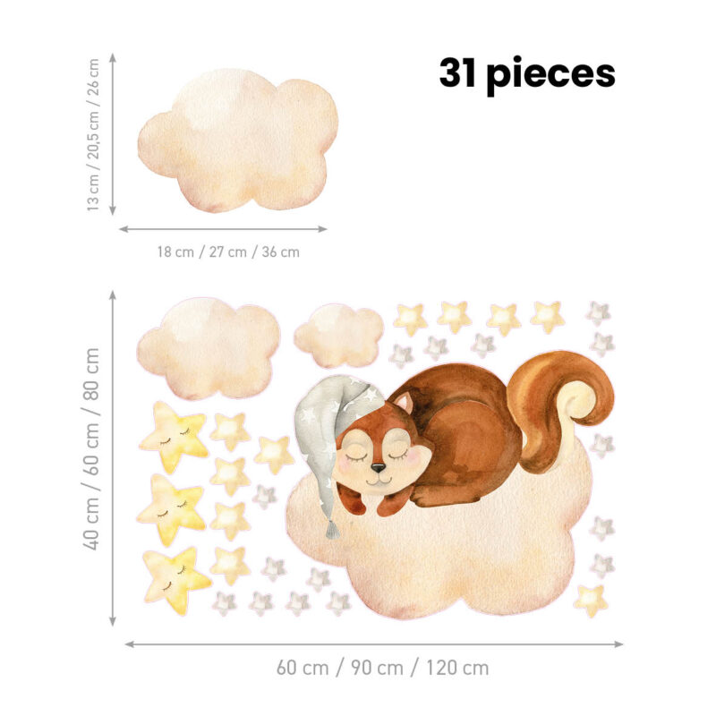 Wall Stickers UAE – Squirrel’s Secret Life | HIA Workshop® - Image 2