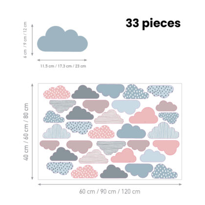 Wall Stickers for Kids Room – Dreamy Clouds