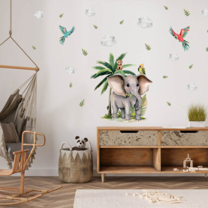 Kids Room Wall Decals – Elephant’s Safari Adventure | HIA Workshop®