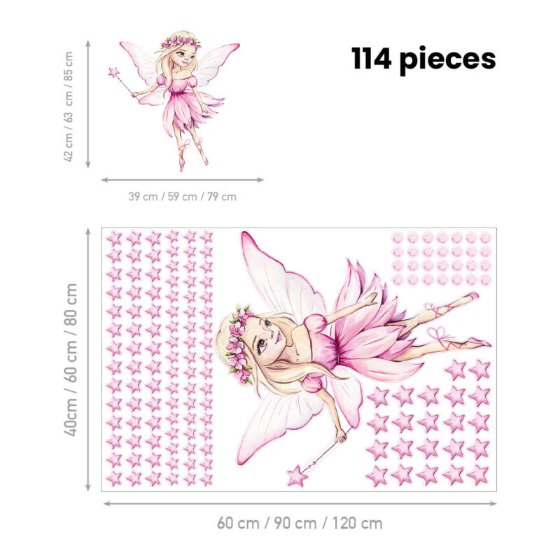 Children’s Wall Stickers – Fairy Tale Pink | HIA Workshop® - Image 2