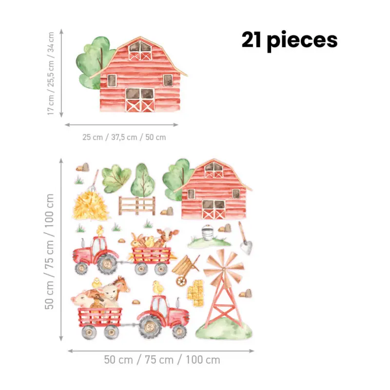 Kids Wall Stickers – Farm Life - Image 2