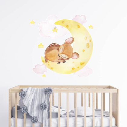 Kids Wall Stickers – Flying on the Moon