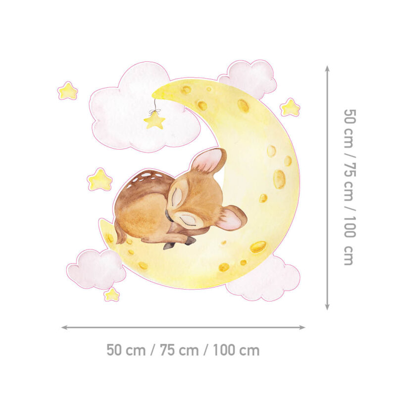 Kids Wall Stickers – Flying on the Moon - Image 2