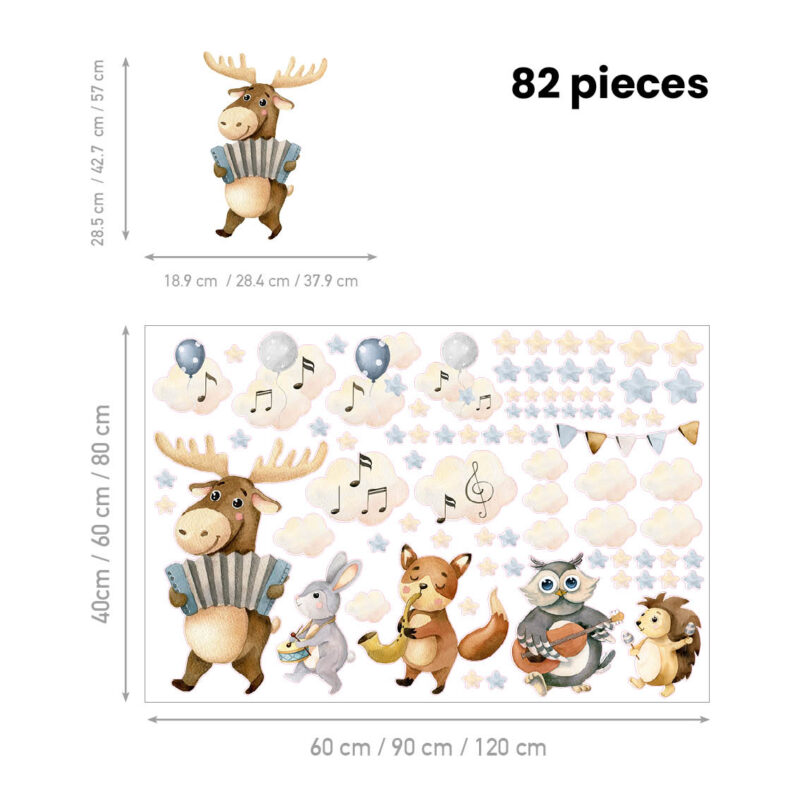 Kids Room Wall Decals – Forest Orchestra | HIA Workshop® - Image 2