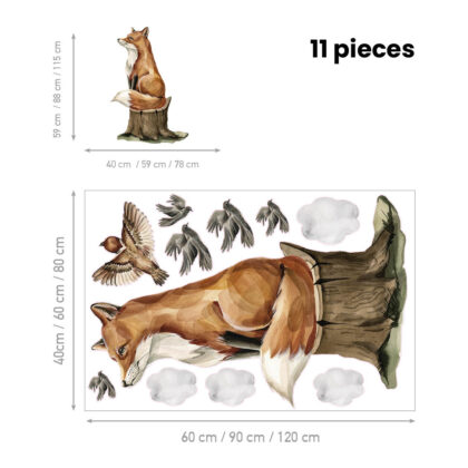 Wall Stickers for Kids Room – Fox’s Secret Life | HIA Workshop®