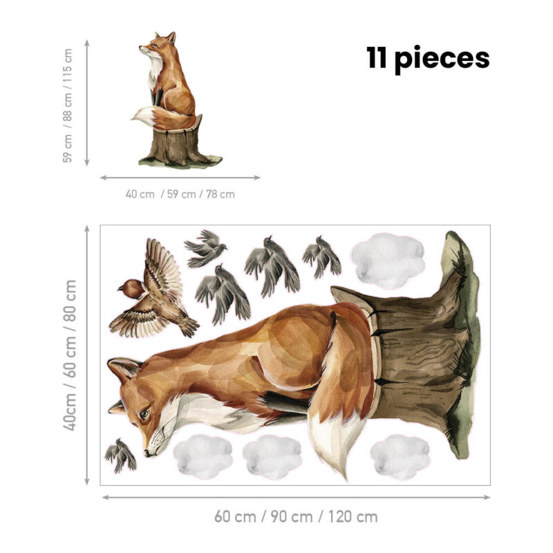 Wall Stickers for Kids Room – Fox’s Secret Life | HIA Workshop® - Image 2