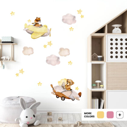 Children’s Wall Stickers – Friends Among the Clouds | HIA Workshop®