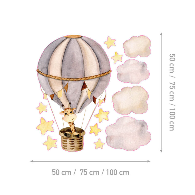 Wall Stickers UAE – Giraffe Among the Clouds | HIA Workshop® - Image 2