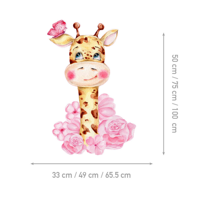 Children’s Wall Stickers – Giraffe in Love - Image 2