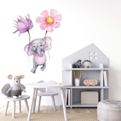 Kids Wall Stickers – Happy Elephant