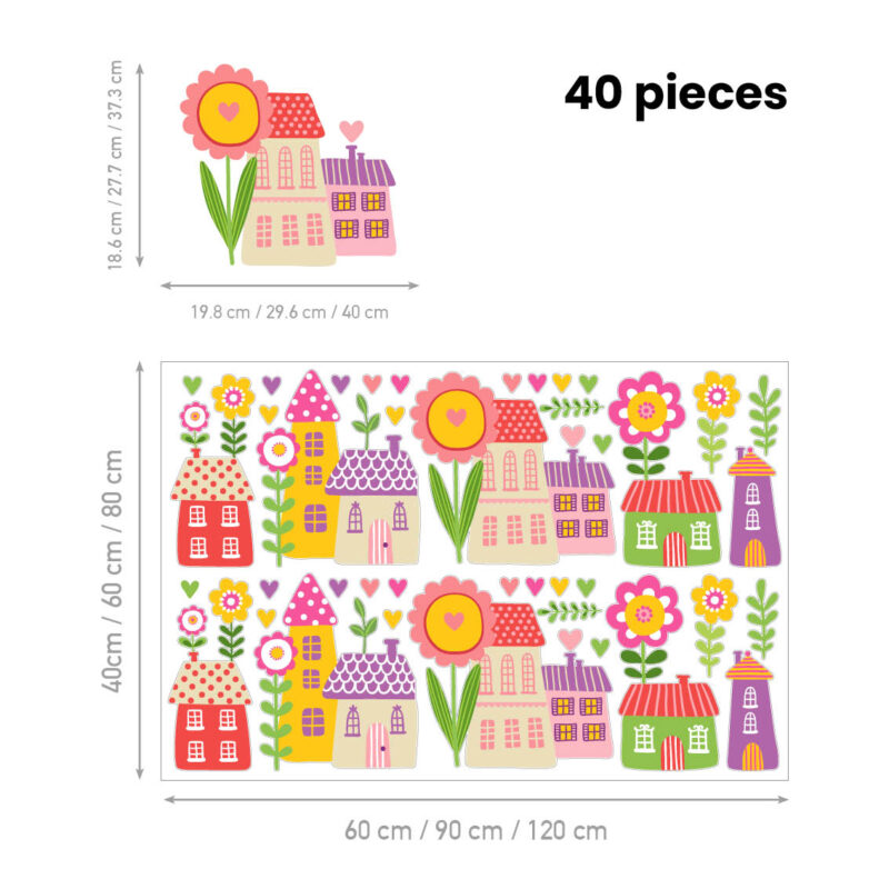 Children’s Wall Stickers – Happy Home - Image 2
