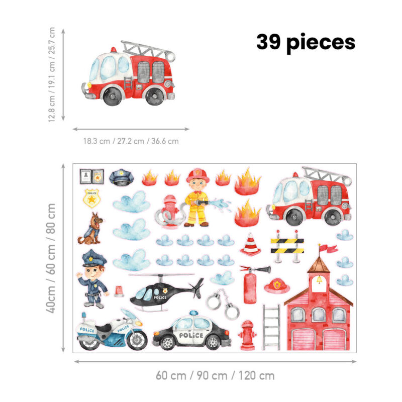 Wall Stickers for Kids Room – Heroes in Action - Image 2