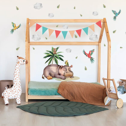 Kids Wall Stickers – Hippo’s Safari Adventure | HIA Workshop®