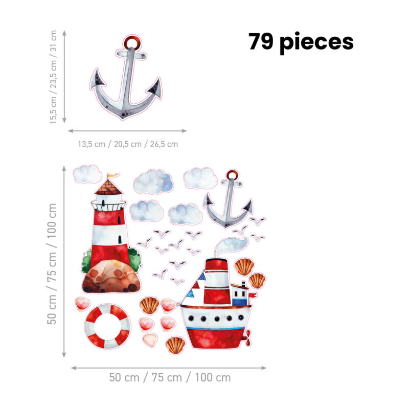 Kids Wall Stickers – Lighthouse - Image 2