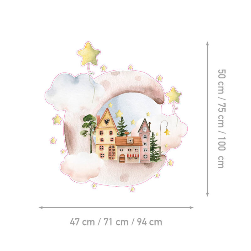 Kids Wall Stickers – Moontown - Image 2