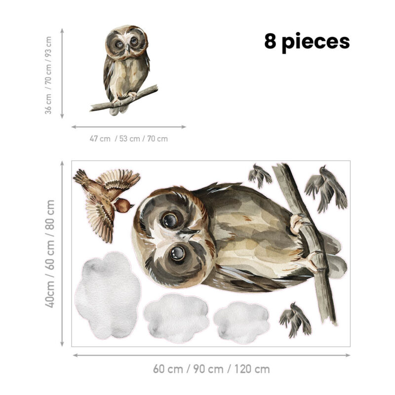 Children’s Wall Stickers – Owl’s Secret Life | HIA Workshop® - Image 2