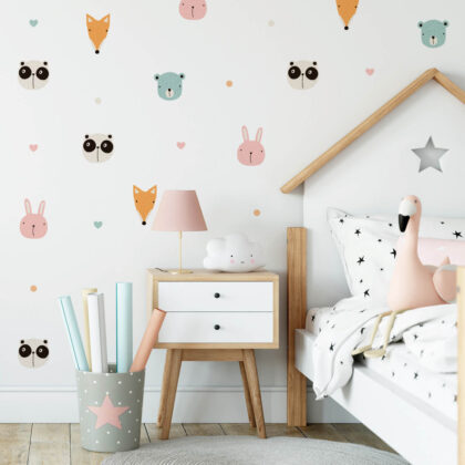 Kids Room Wall Decals – Pastel Friends