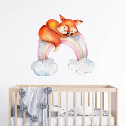 Children’s Wall Stickers – Rainbow Fox