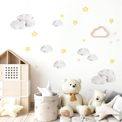 Wall Stickers for Kids Room – Reaching Clouds